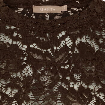 Lace Tee - brown