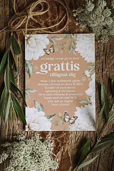 Vykort - Recept på ett stort grattis - Majas Cottage