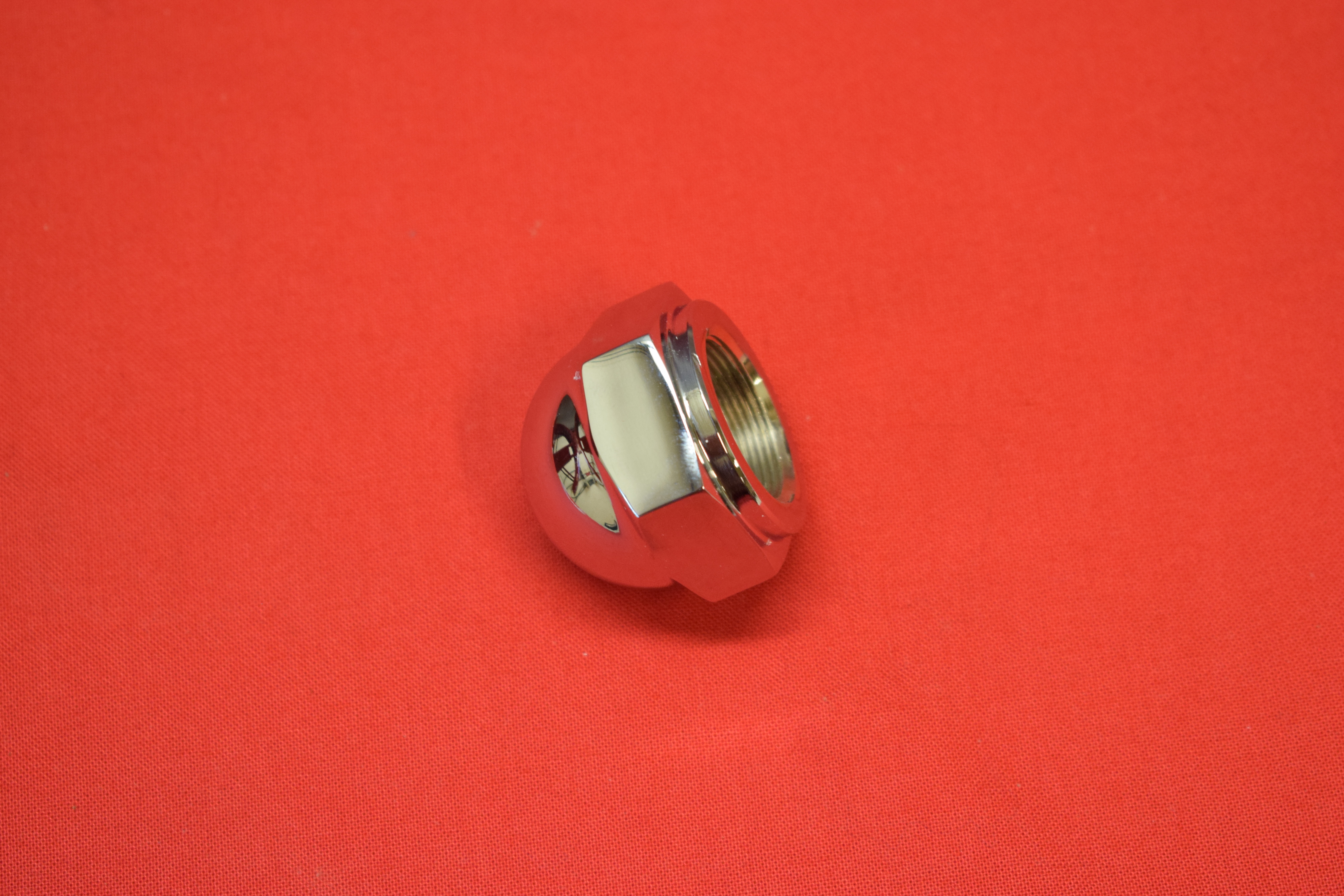 Chrome Plated Stem Nuts Harley 45" Springers - 2