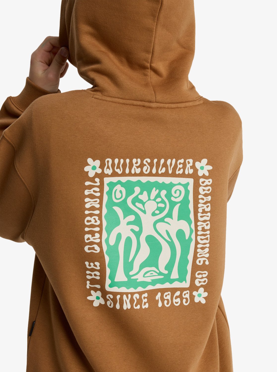 Quiksilver hoodie jr Graphic hero tobacco brown - 5