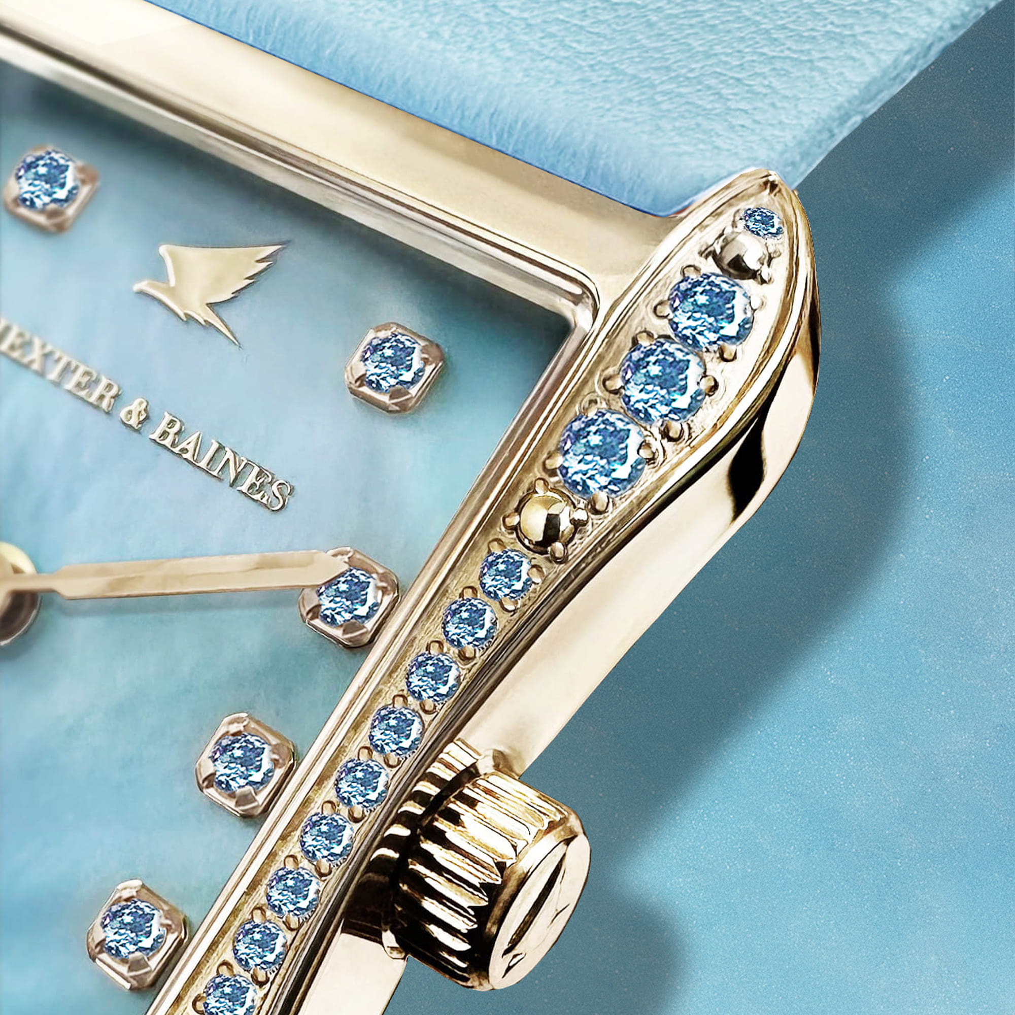 H&B Cronvas, Delicate Blue, Gold - 6