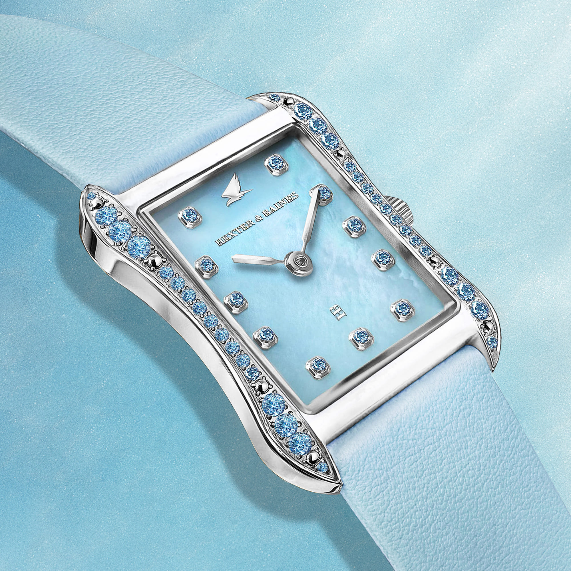 H&B Cronvas, Delicate Blue, Silver - 5
