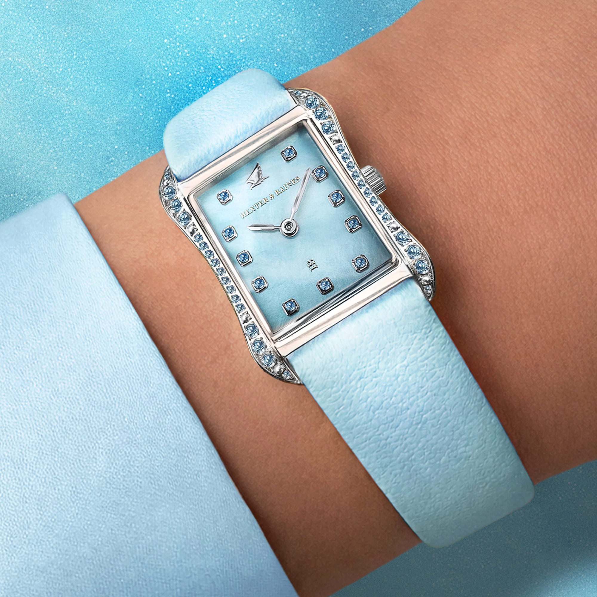 H&B Cronvas, Delicate Blue, Silver - 3