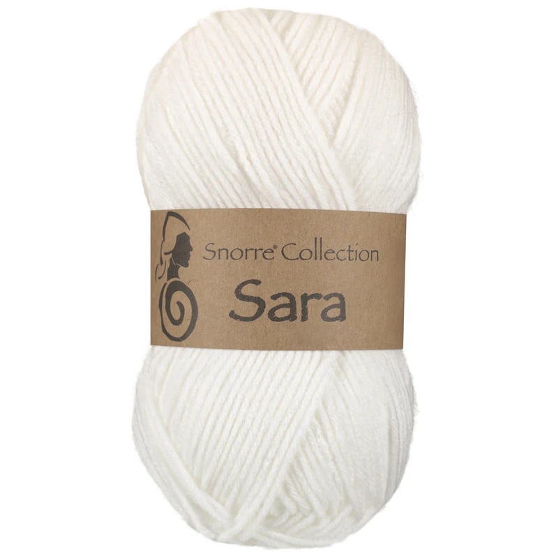 Sara 900 Vit   Stickfasthet 22m/10 cm 