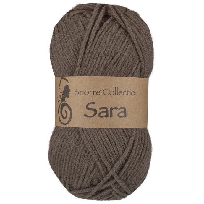 Sara 908 Brun Stickfasthet 22m/10 cm 