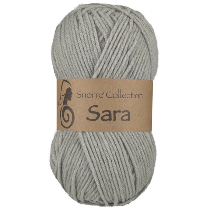 Sara 913 Grå Stickfasthet 22m/10 cm 