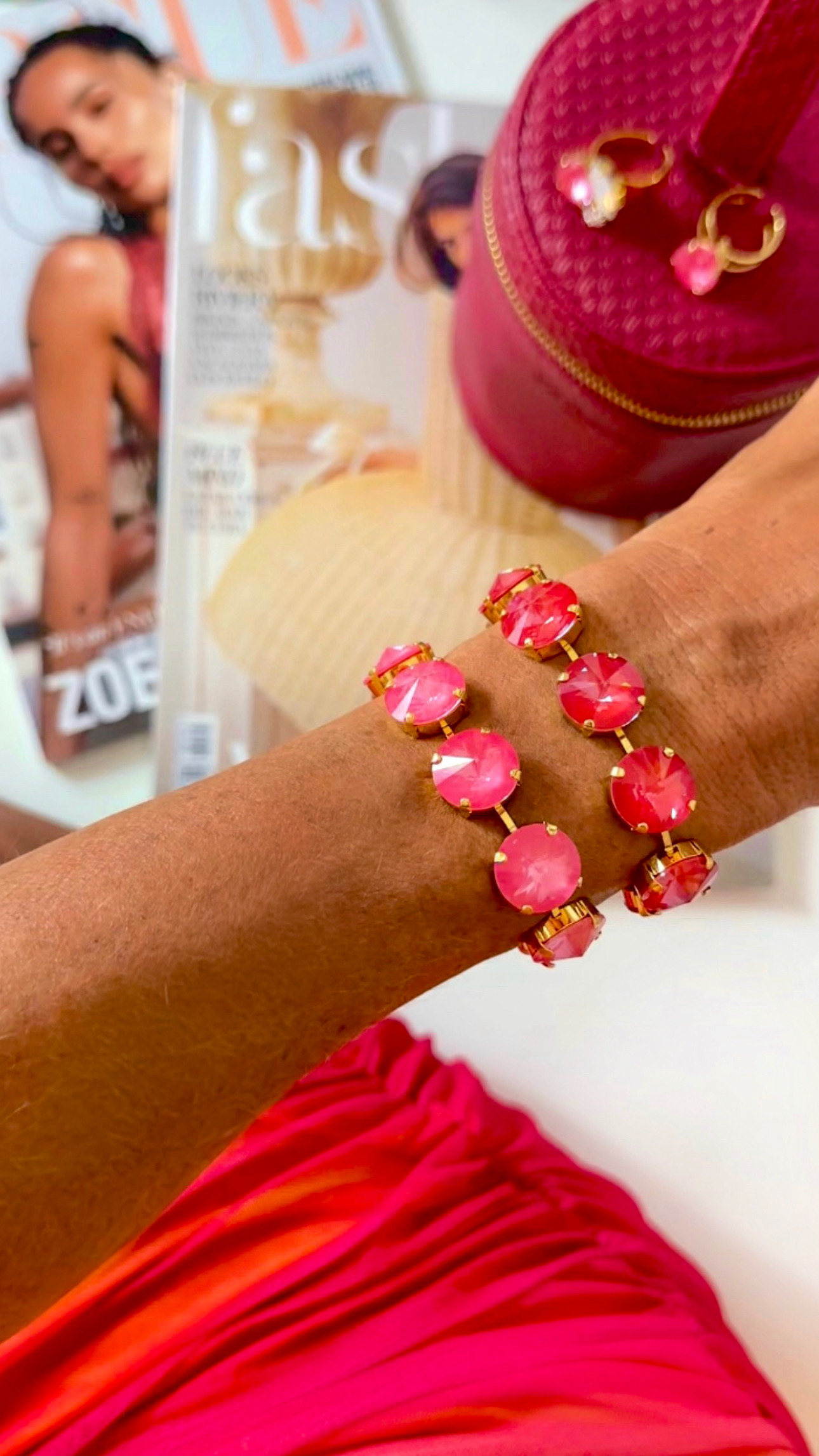 Bracelet Angelina Poppy Red Gold - 4