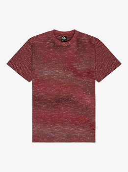Quiksilver t-shirt Lopaz striped pocket burnt russet