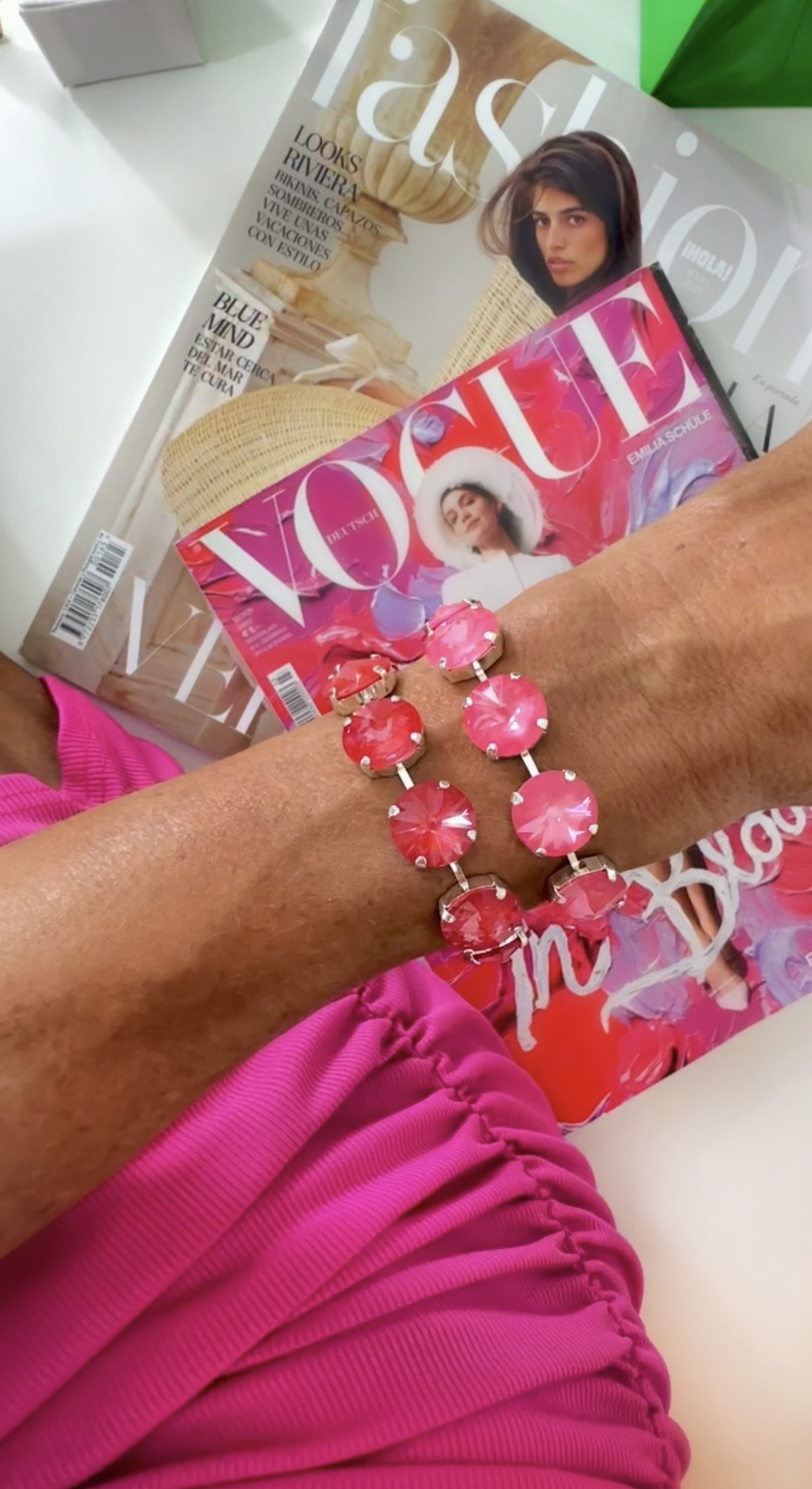 Bracelet Angelina Poppy Red Silver - 2