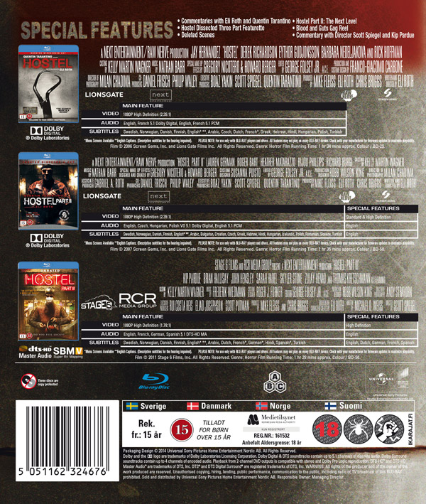 Hostel Part I-III (3-disc) (Blu-ray) - 2