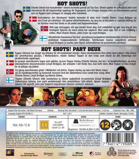 Hot Shots! - Höjdarna / Hot Shots! 2 (Blu-ray) - 2
