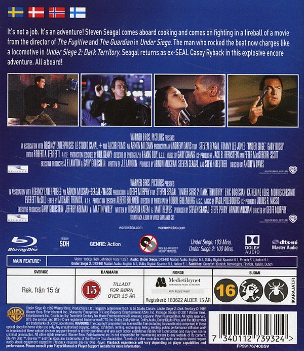 Under Belägring / Under Belägring 2 (Blu-ray) - 2