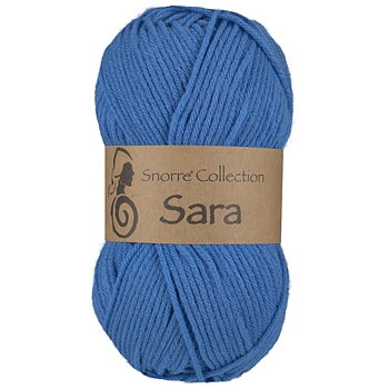 Sara 925 Blå Stickfasthet 22m/10 cm 