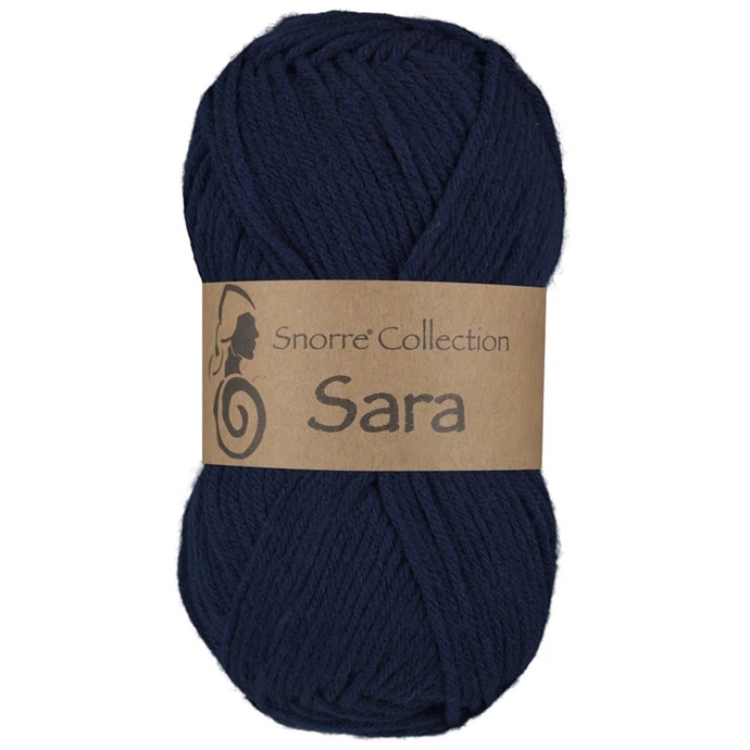 Sara 926 Mörkblå Stickfasthet 22m/10 cm 