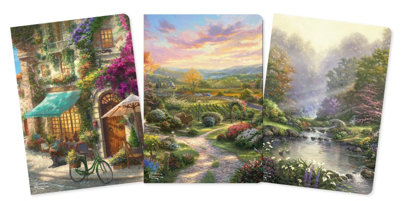Thomas Kinkade Set of 3 Standard Notebooks - 2