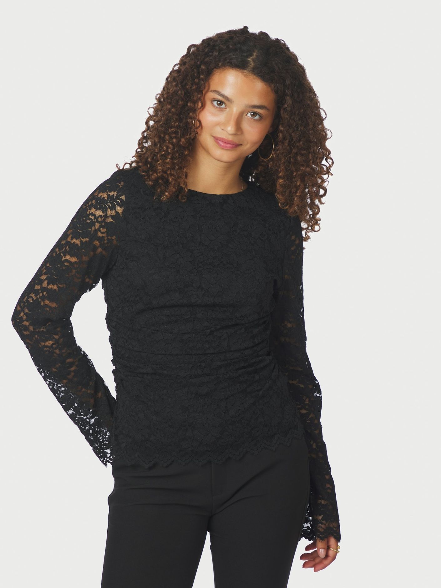 Neo Noir Lenida Lace , Black - 3