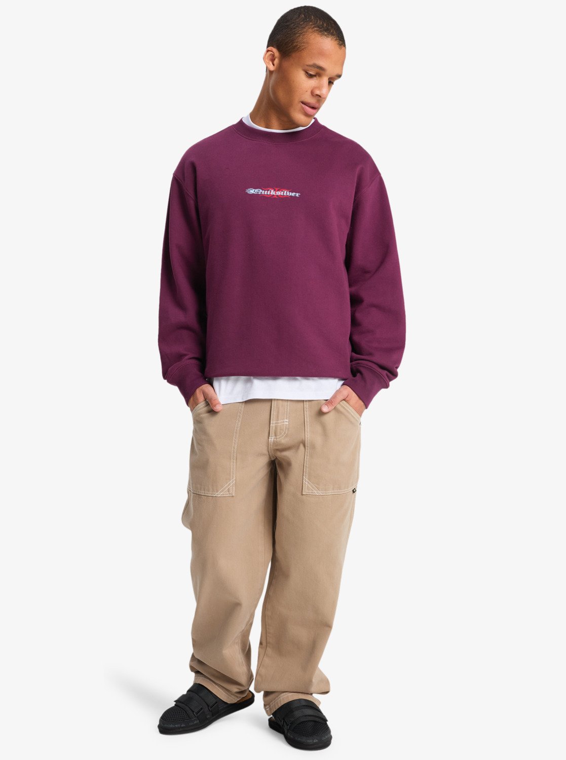 Quiksilver sweatshirt Mercury trident potent purple - 4