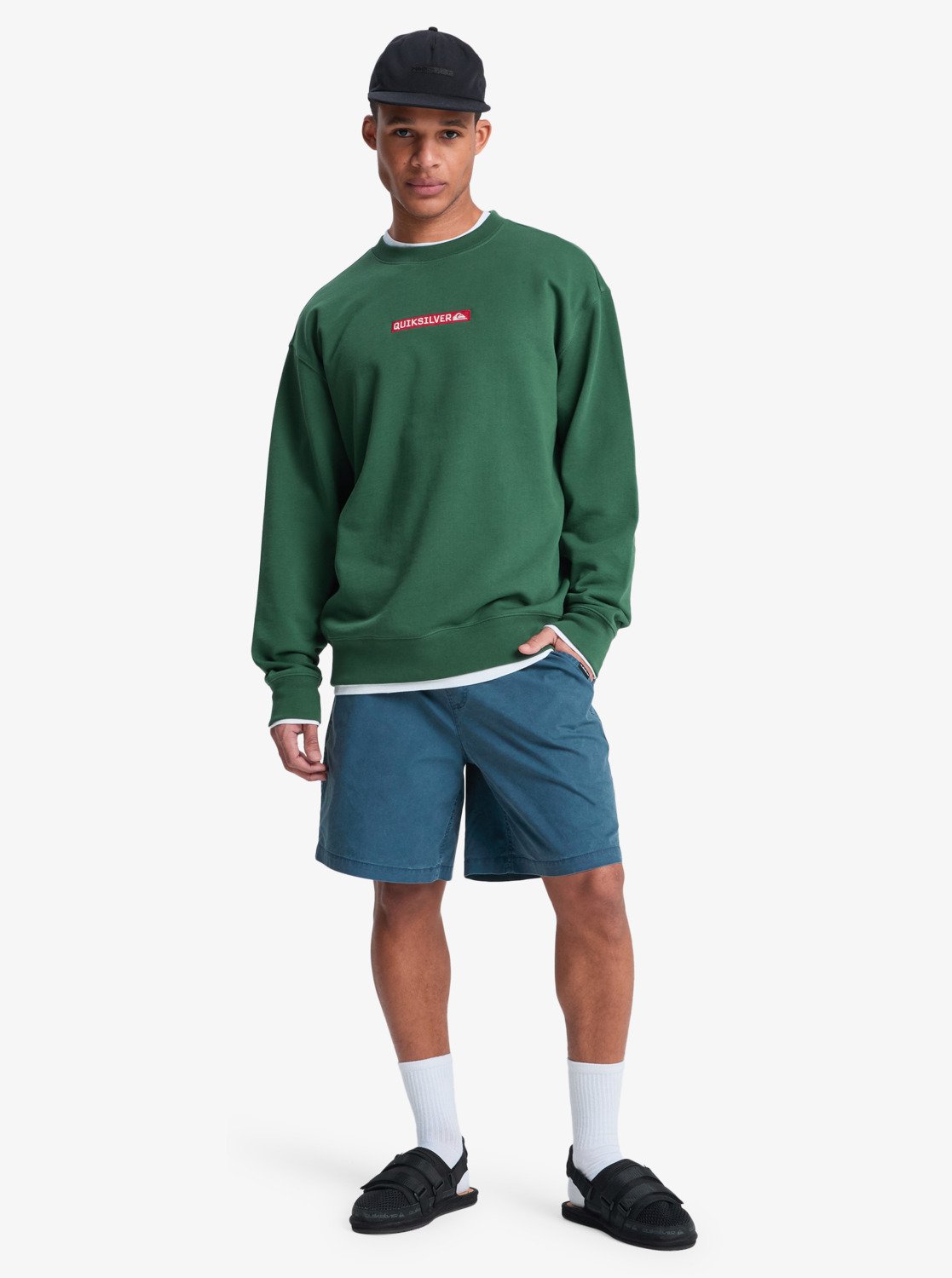 Quiksilver sweatshirt DNA crew forest - 6