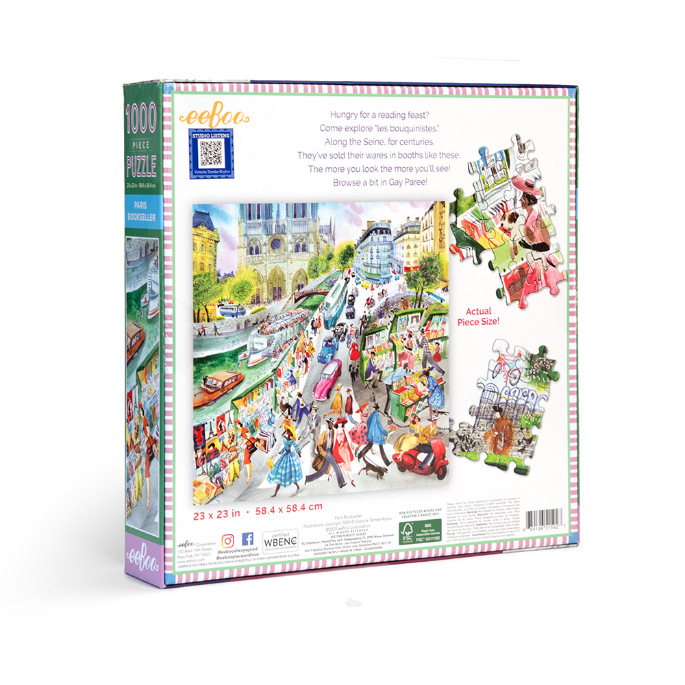 Paris Bookseller : Pussel 1000 bitar - 3