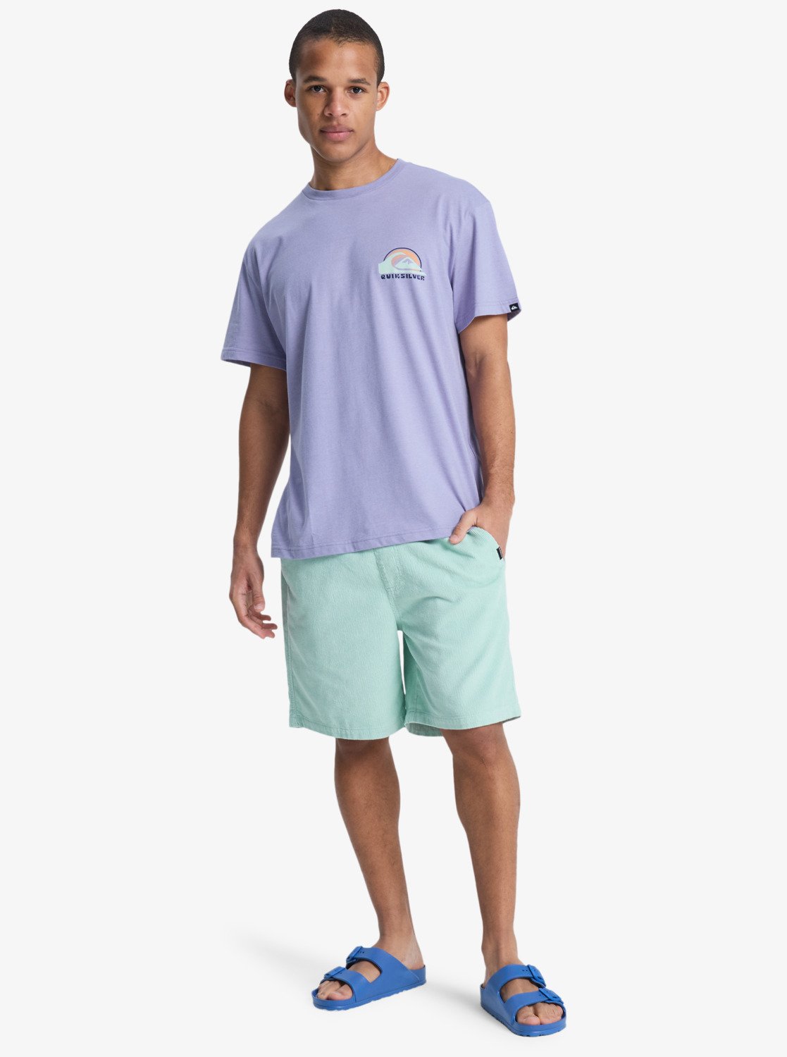 Quiksilver shorts Taxer cord blue haze - 4