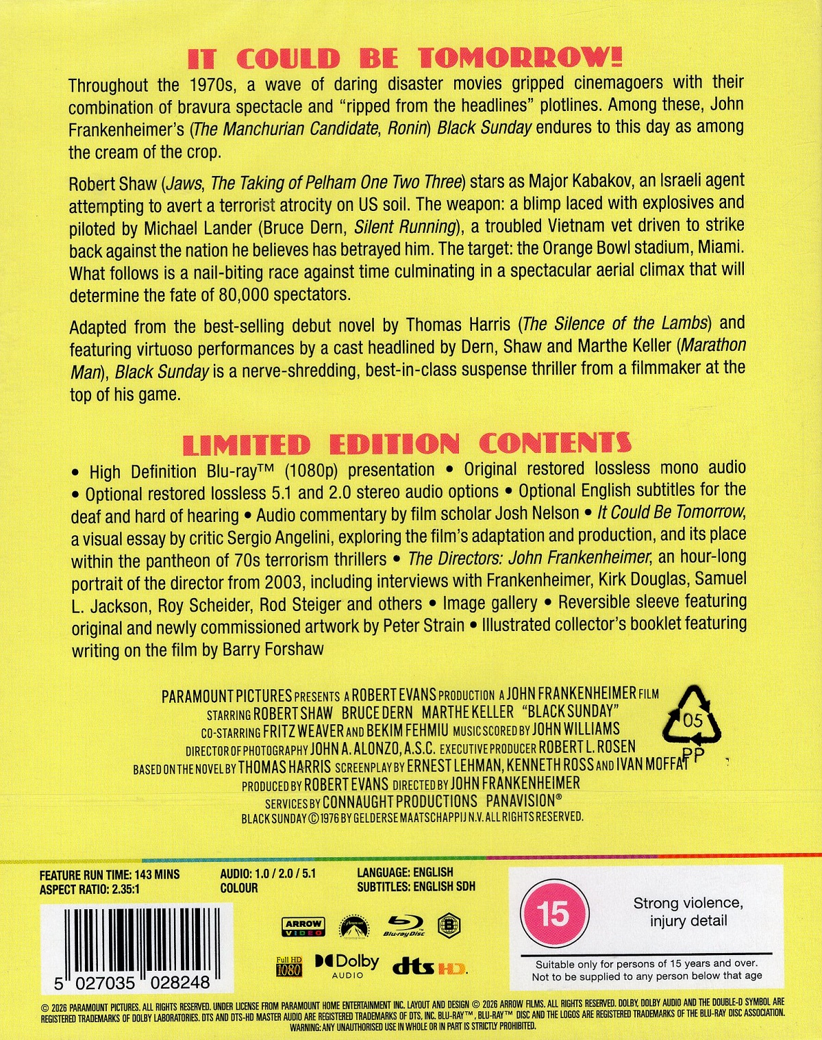 Black Sunday (Limited Edition) (ej svensk text) (Blu-ray) - 2