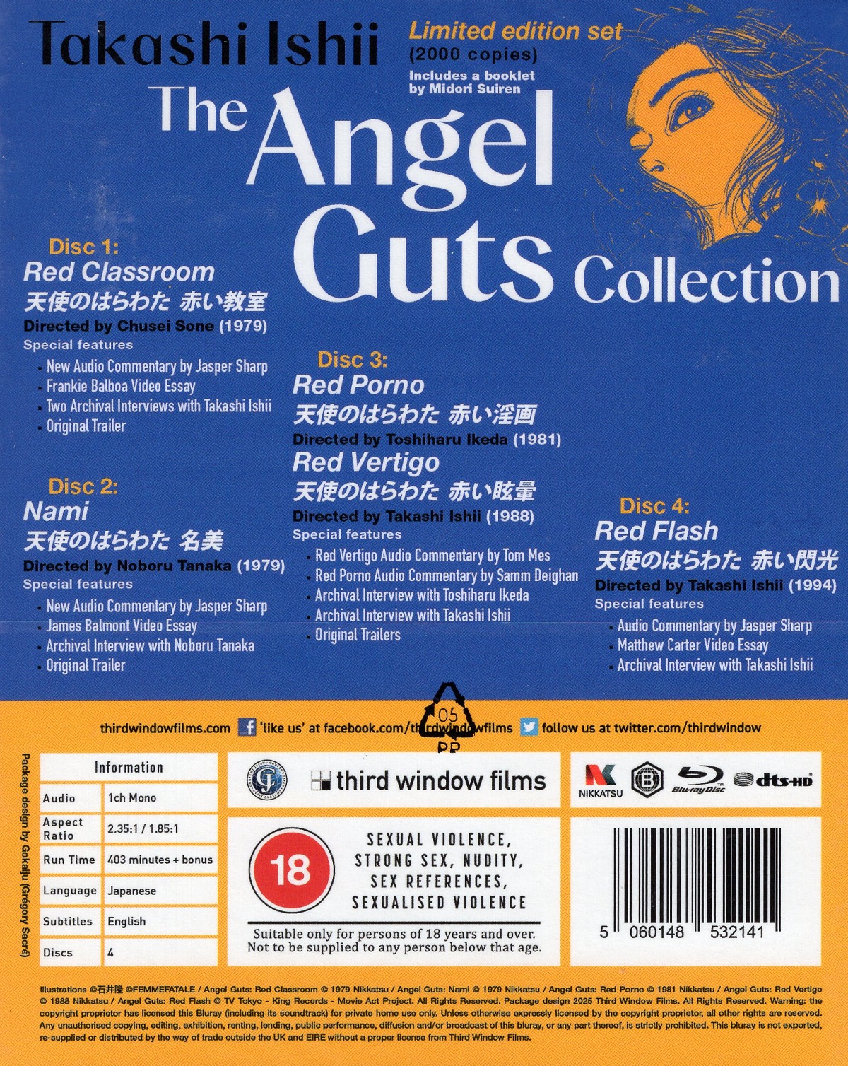 Takashi Ishii: The Angel Guts Collection (Limited Edition) (ej svensk text) (Blu-ray) - 2