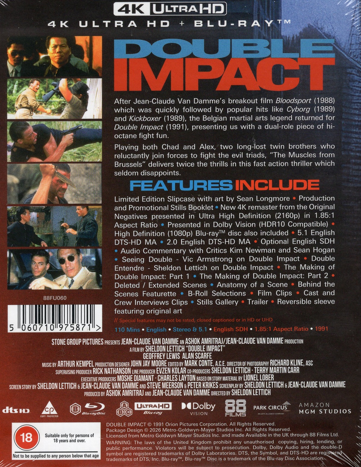 Double Impact (Limited Edition) (ej svensk text) (4K Ultra HD + Blu-ray) - 2
