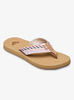 Roxy sandal dam Porto rope natural/pink