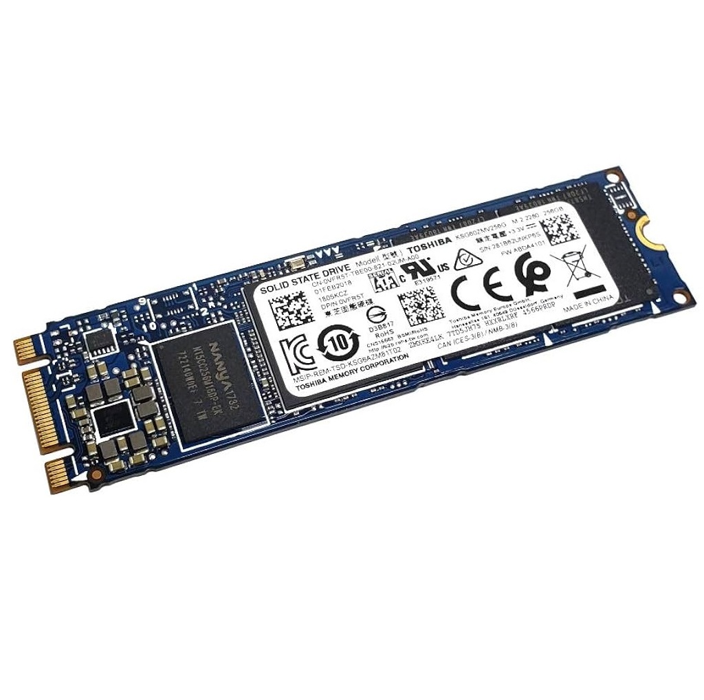 Begagnad 256GB Toshiba SSD M2 2280 SATA KSG60ZMV256G