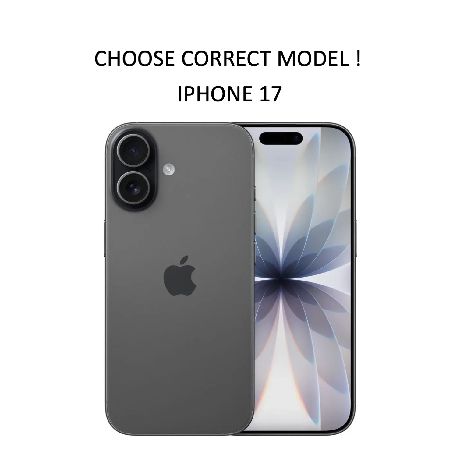 Iphone 17 skal mobilskal korthållare slot svart - 2