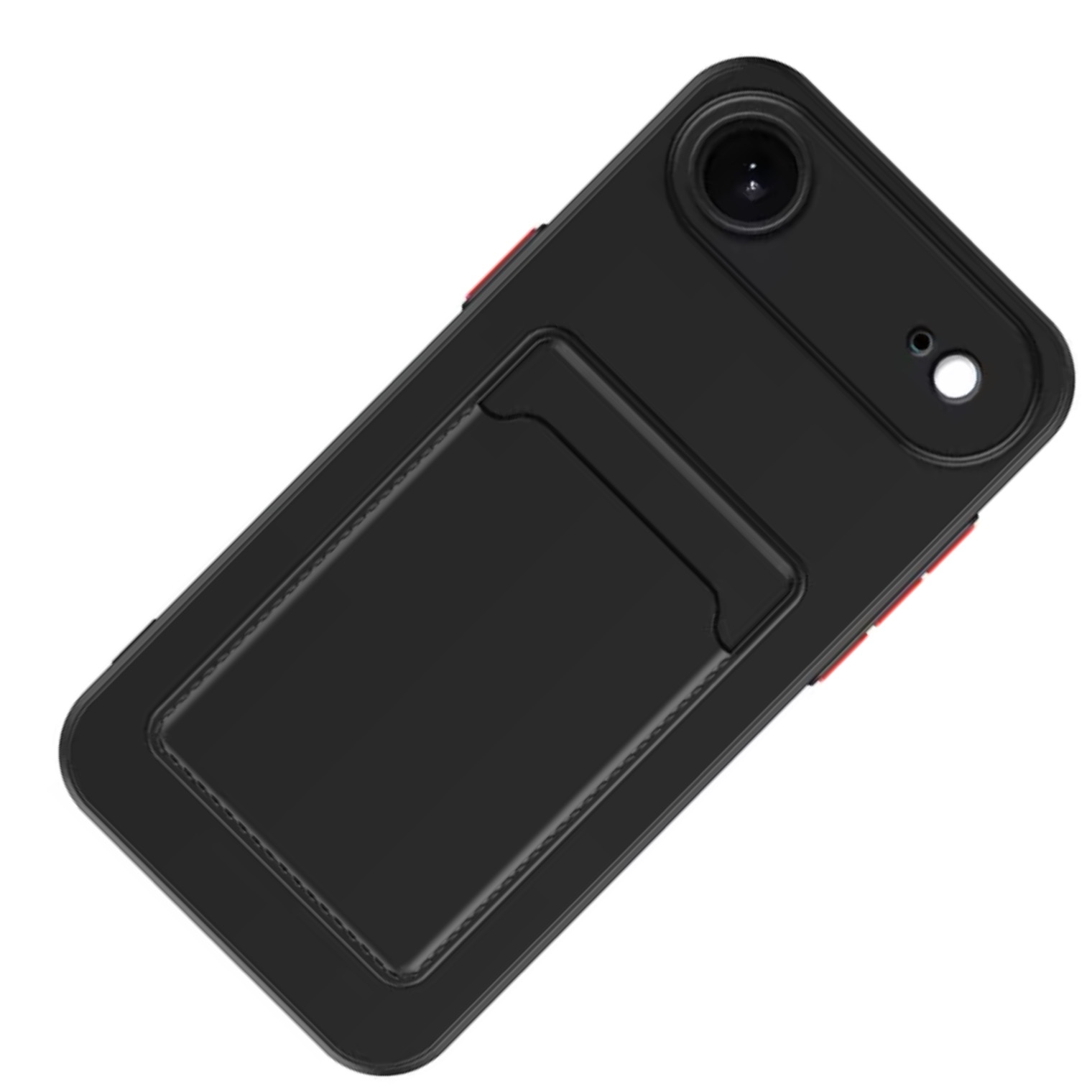 Iphone Air skal mobilskal korthållare slot svart - 5