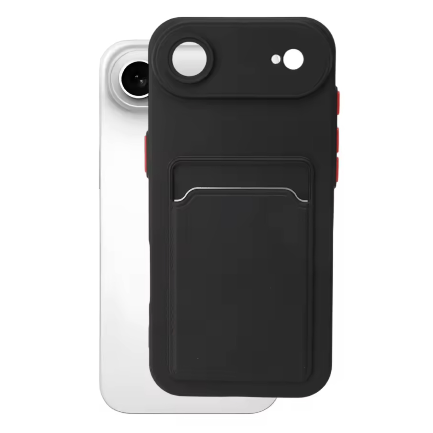 Iphone Air skal mobilskal korthållare slot svart - 4