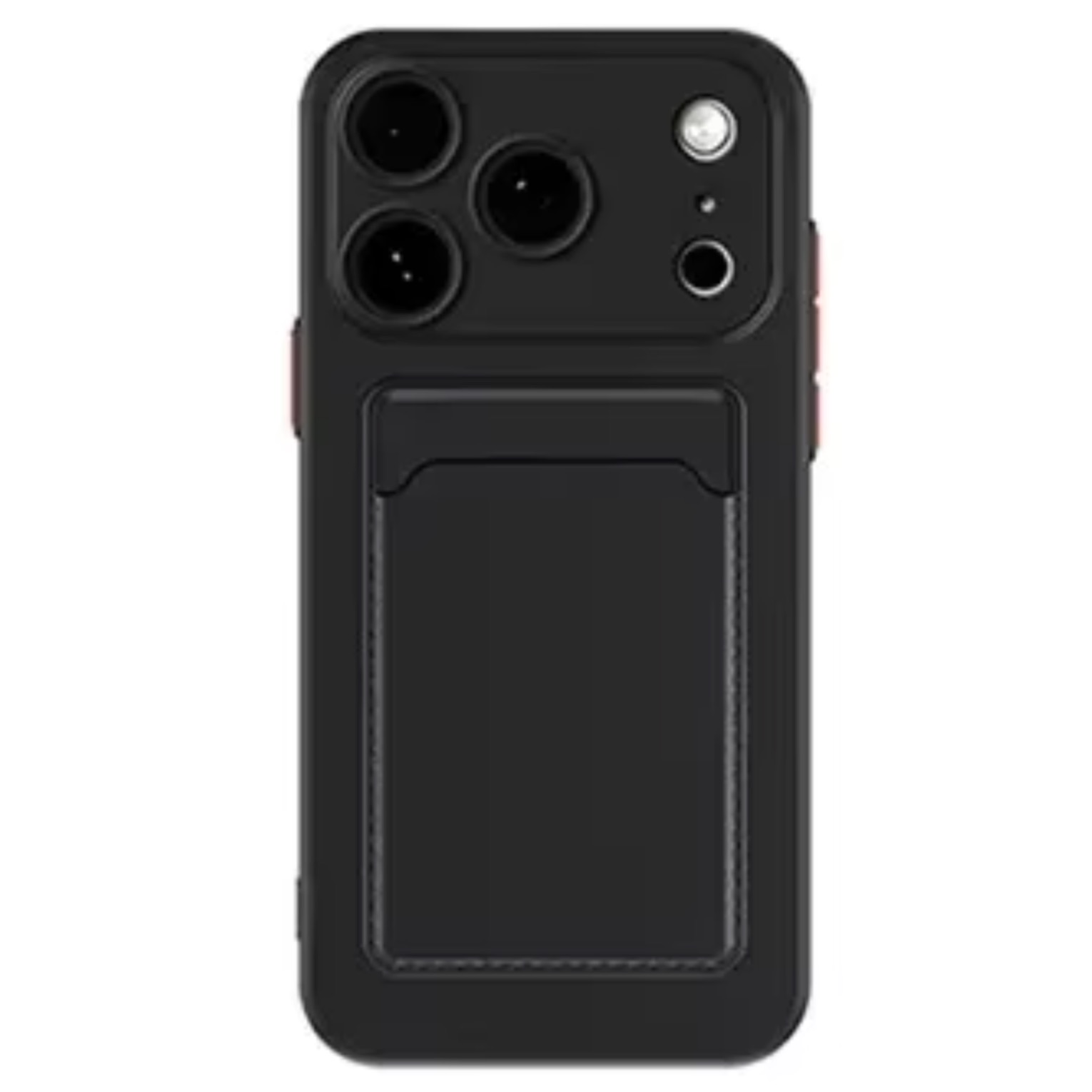Iphone 17 Pro skal mobilskal korthållare slot svart - 6