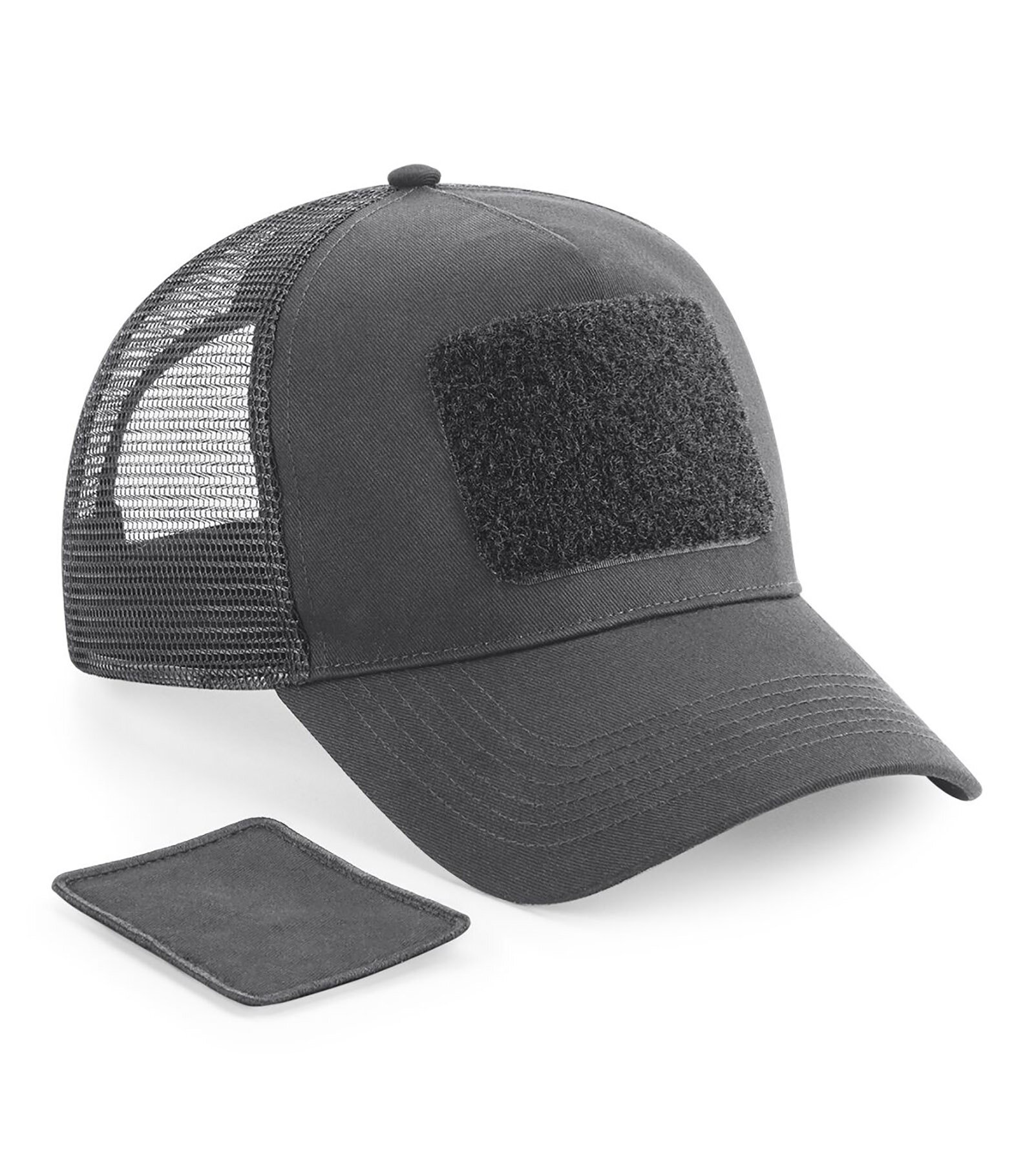 Beechfield Removable Patch Snapback Trucker – truckerkeps med utbytbar patch - 7