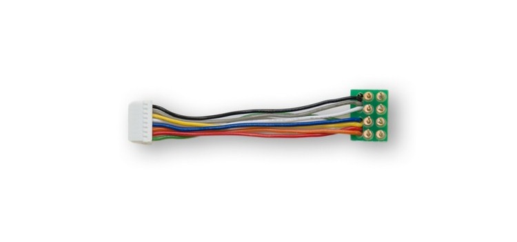 Dekoderkablage Digitrax 9-pin till NEM652, 5st