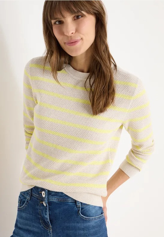 TOS Structure Stripe Roundneck - Cecil