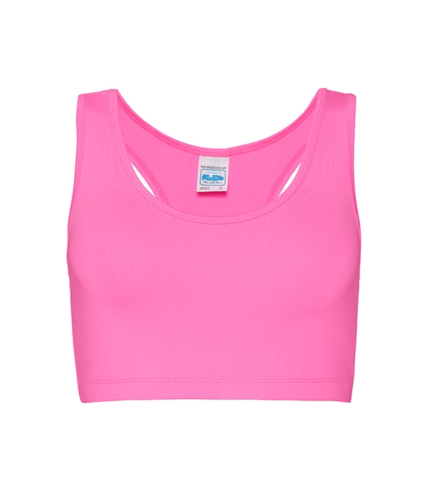 Just Cool Women’s Cool Sports Crop Top – snabbtorkande sporttopp med stöd - 3