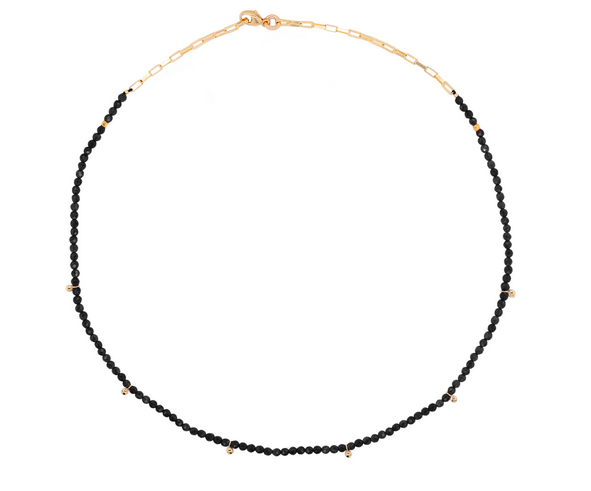 Svart onyx halsband