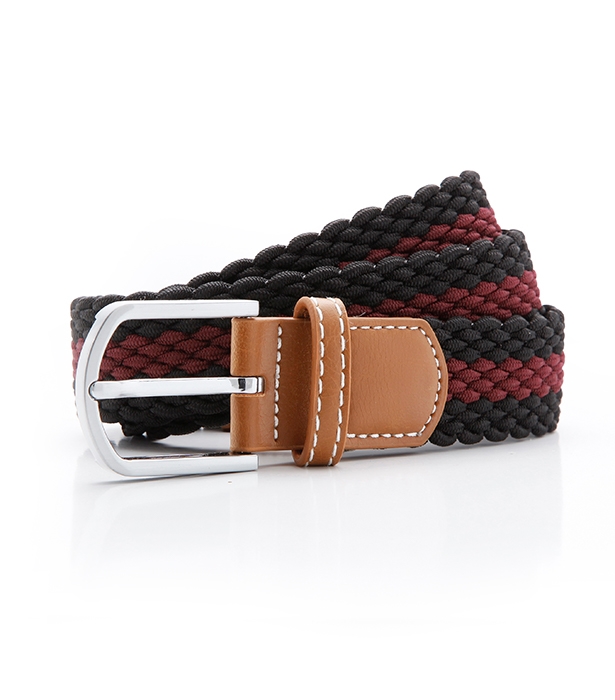 Asquith & Fox Two Colour Braid Stretch Belt – tvåfärgat stretchbälte
