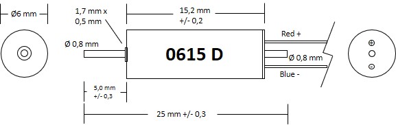 Motor 6x15 - double shaft - 2