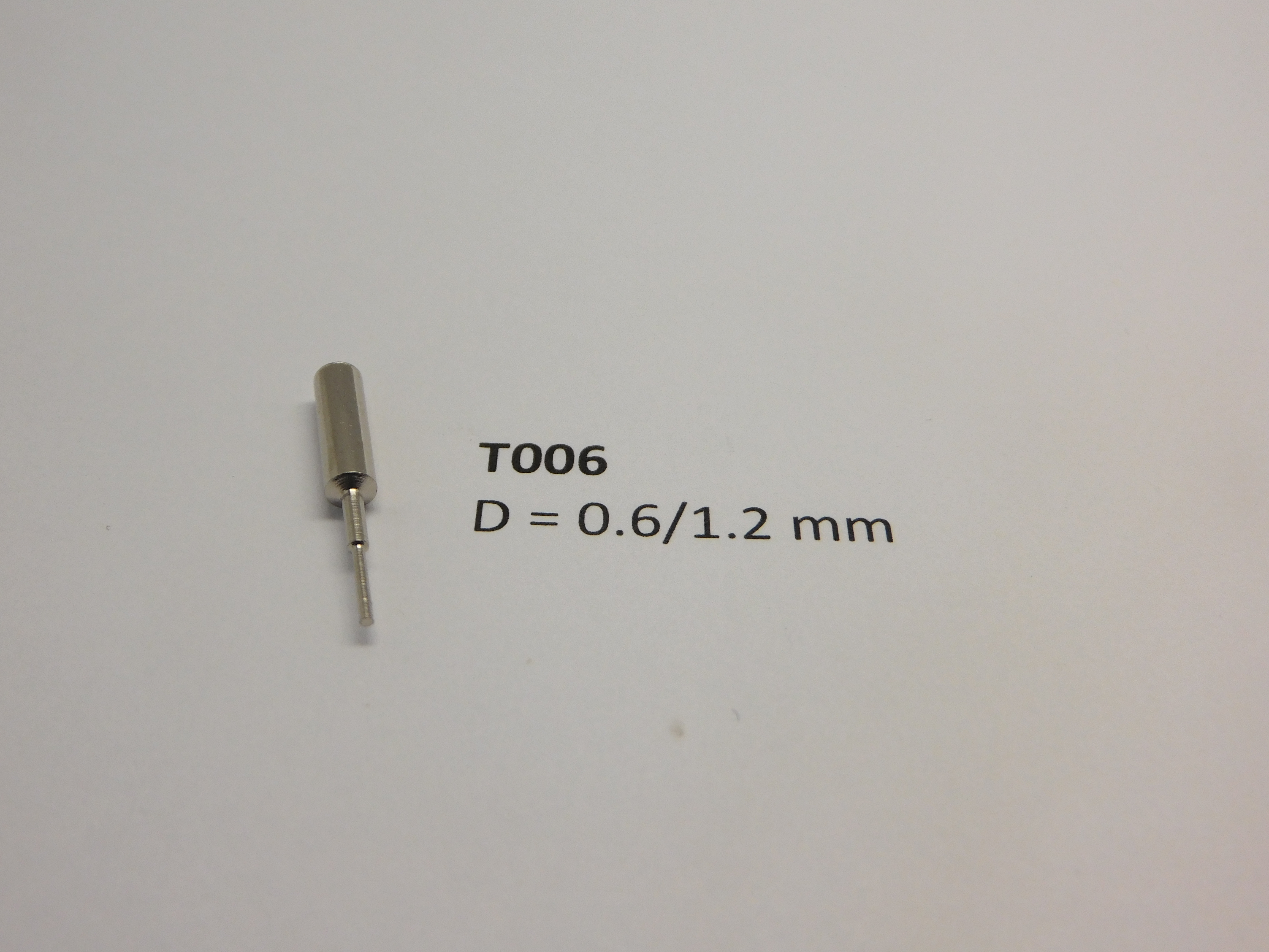 Replacement spindle 0.6 /1.2 mm