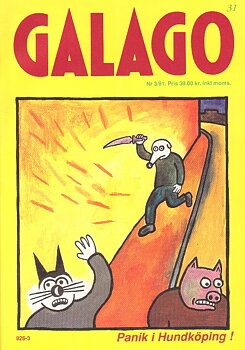 Galago nr 31,  1991 nr 3, Panik i Hundköping!