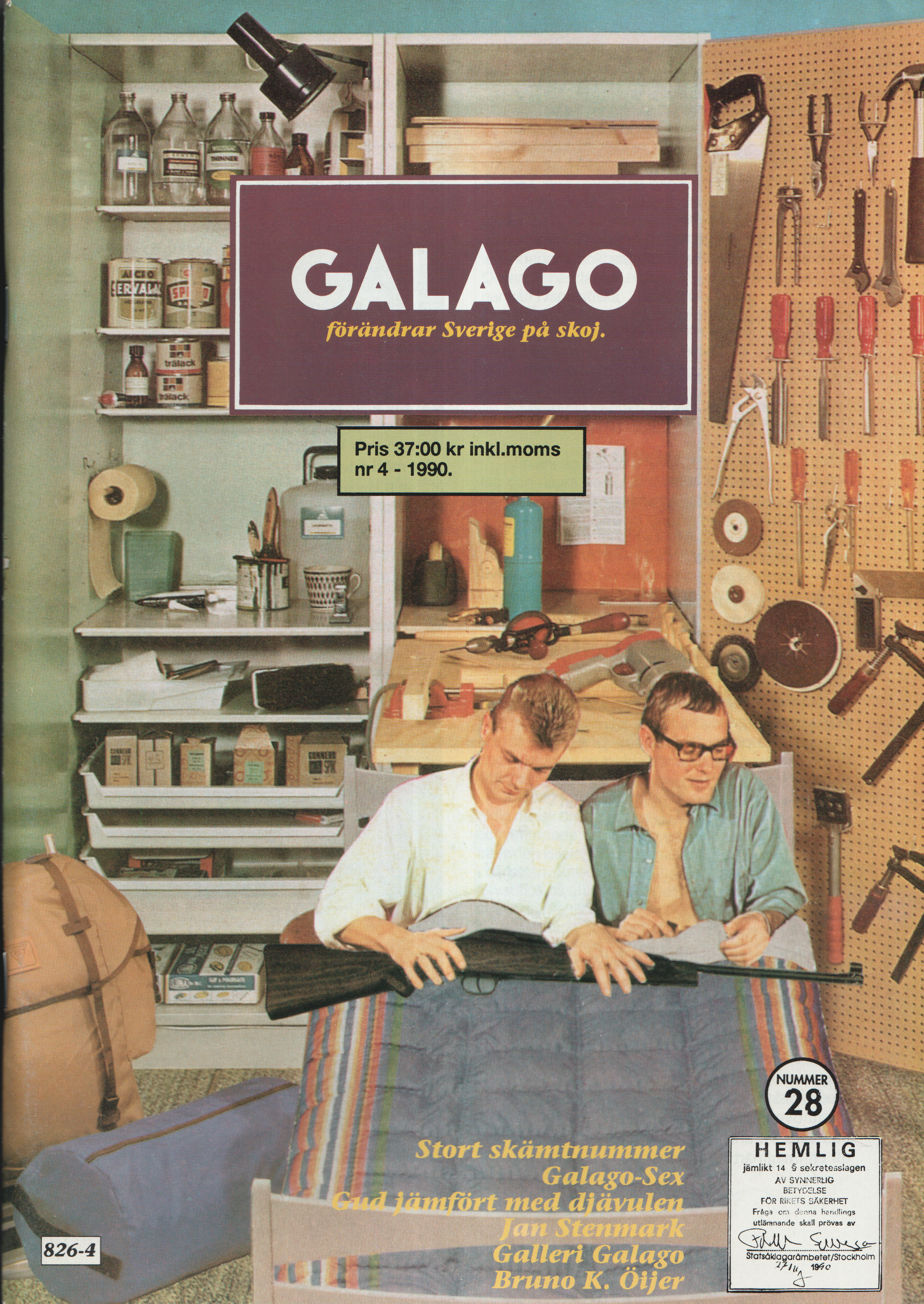Galago nr 28,  1990 nr 4, Stort skämtnummer Galago-sex.