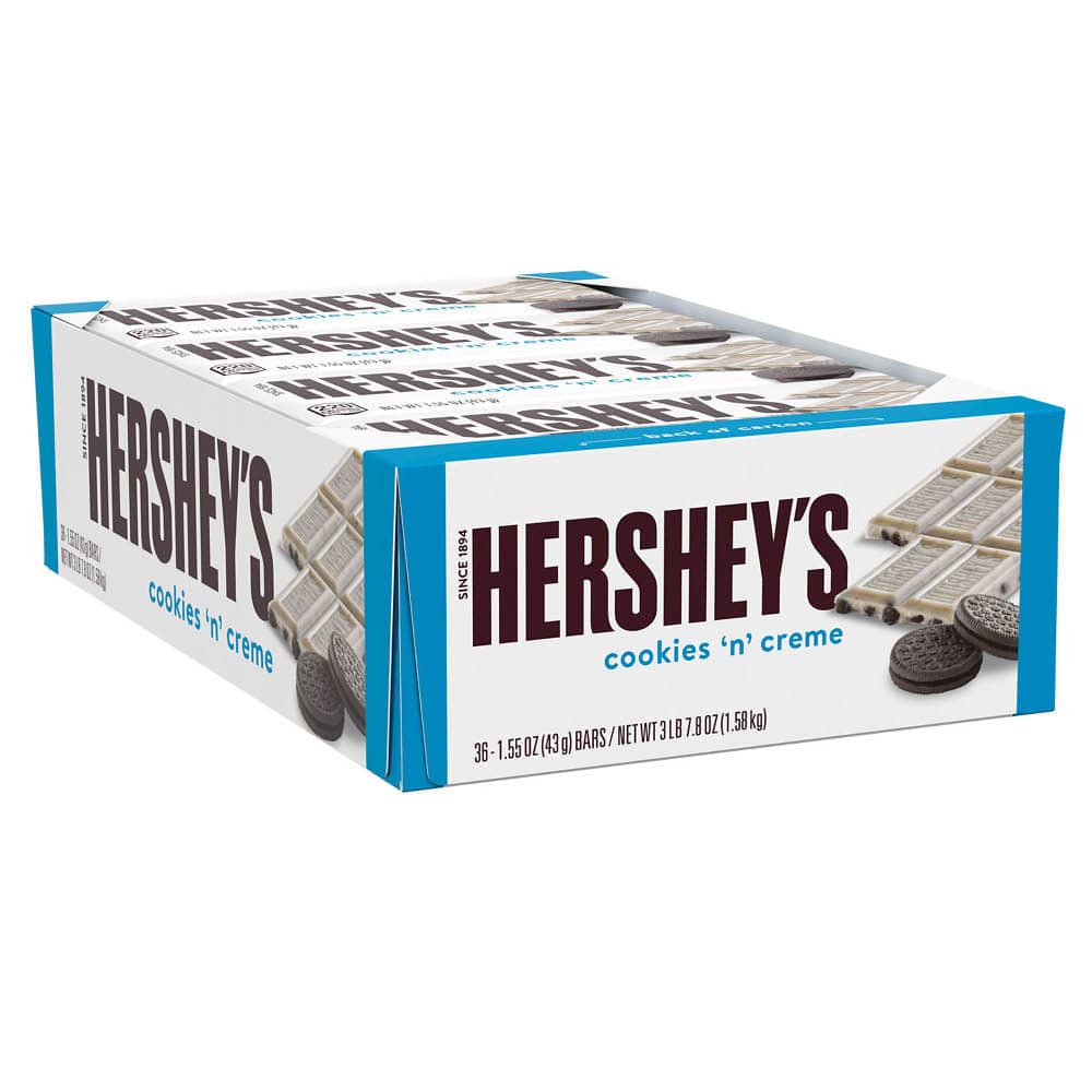 Barre Hershey's Cookies 'N' Creme (43g) paquet de 36