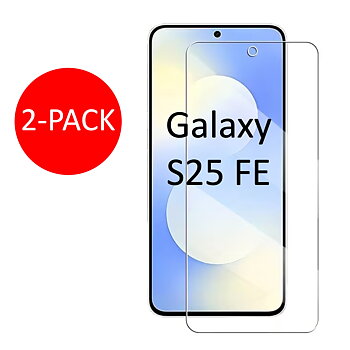 2-Pack Samsung Galaxy S25 FE Skärmskydd Härdat Glas Premium