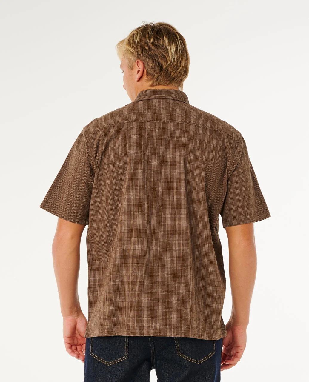 Rip Curl skjorta Premium surf check s/s coffe - 5
