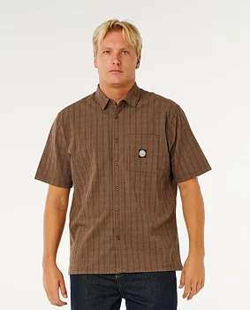 Rip Curl skjorta Premium surf check s/s coffe