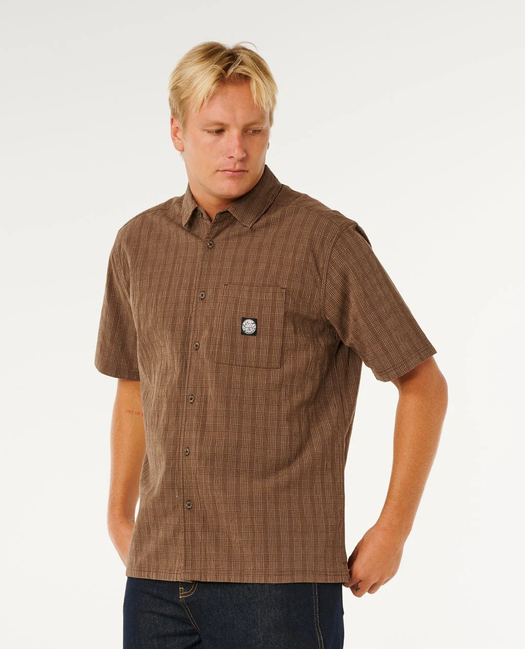 Rip Curl skjorta Premium surf check s/s coffe - 6