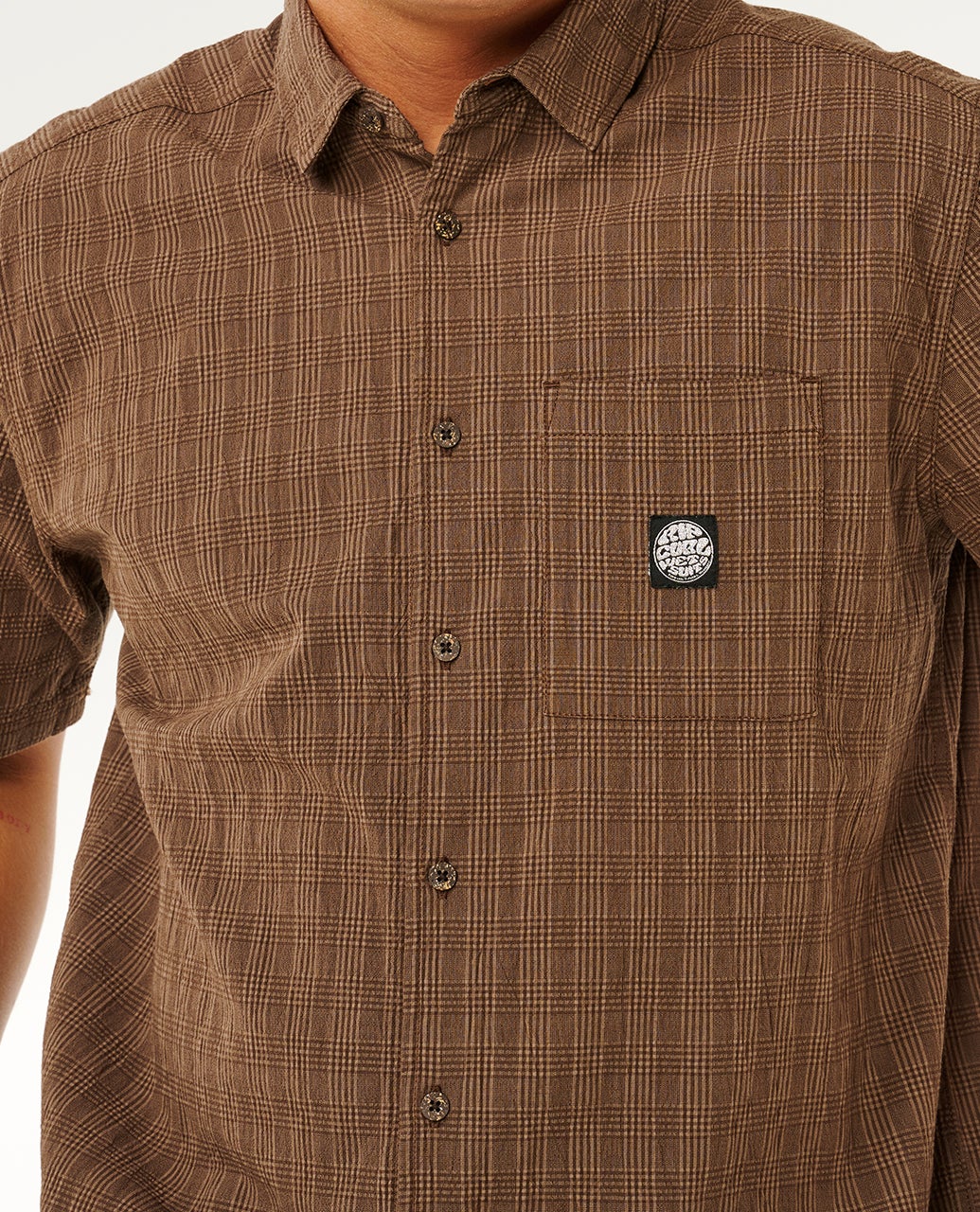 Rip Curl skjorta Premium surf check s/s coffe - 3