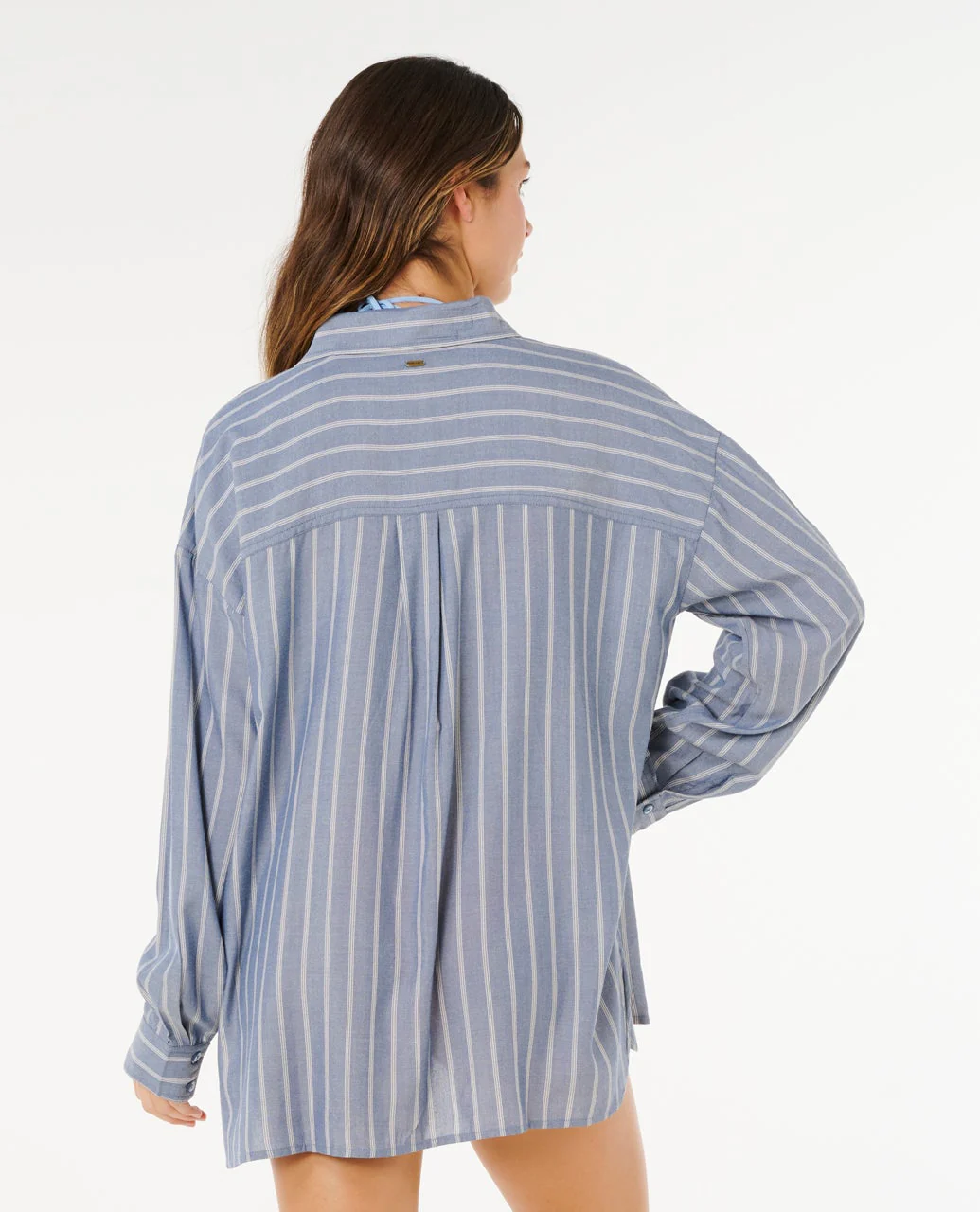 Rip Curl skjorta dam beach days pinstripe dusty blue - 4